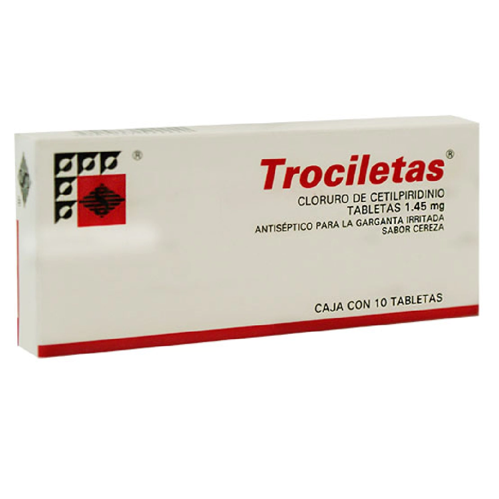 CLORURO DE CETILPIRIDINIO ROJO TROCILETAS