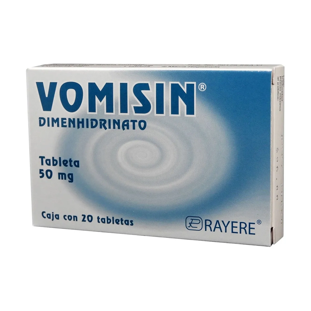 DIMENHIDRATO 50MG. 20 TABLETAS VOMISIN