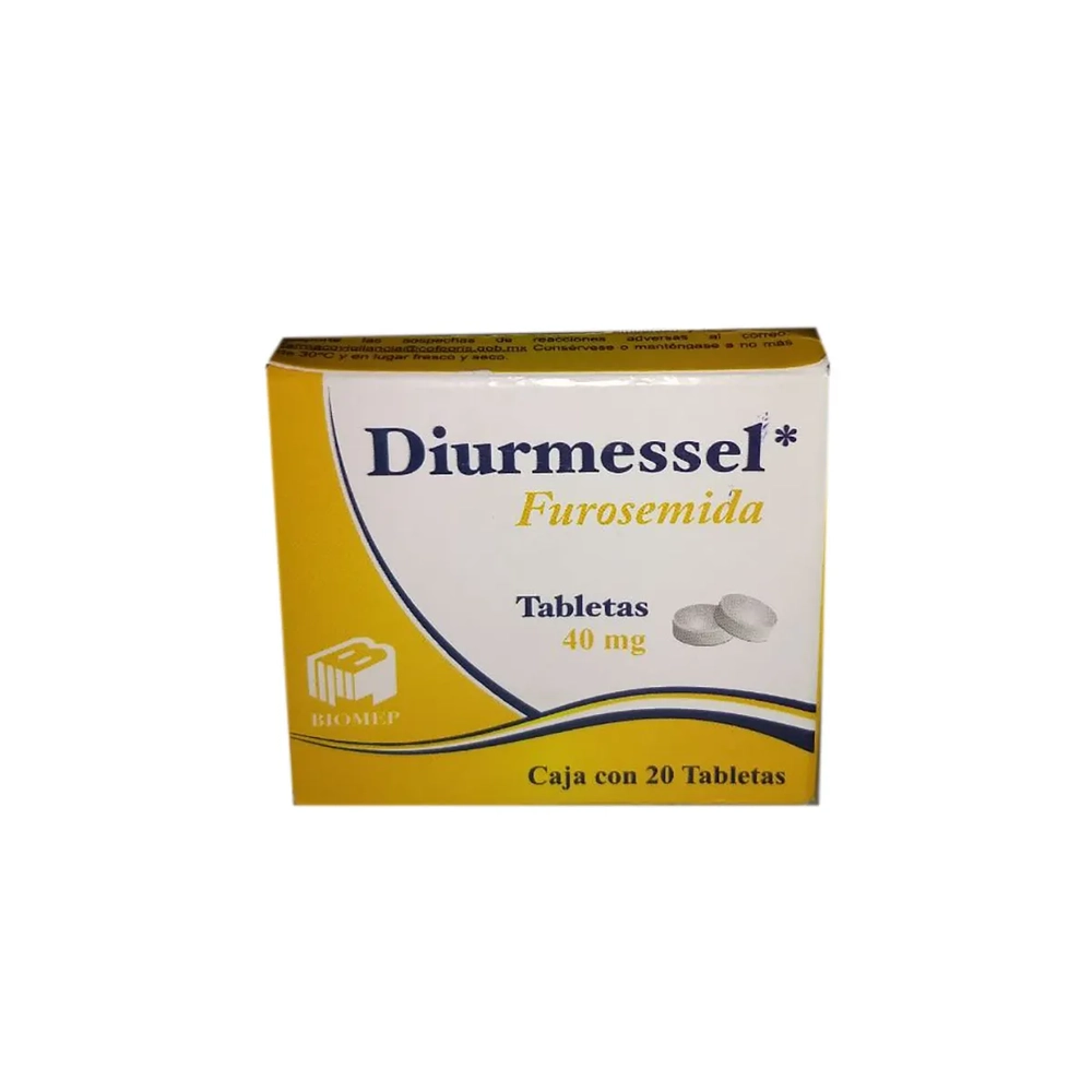 FUROSEMIDA 40MG. 20TAB. DIURMESSEL
