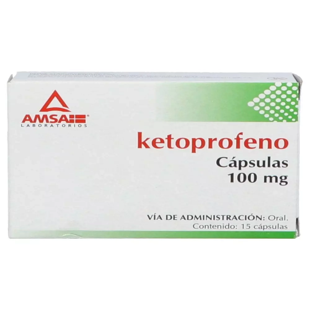 KETOPROFENO 100MG. 15CAPS. AMSA