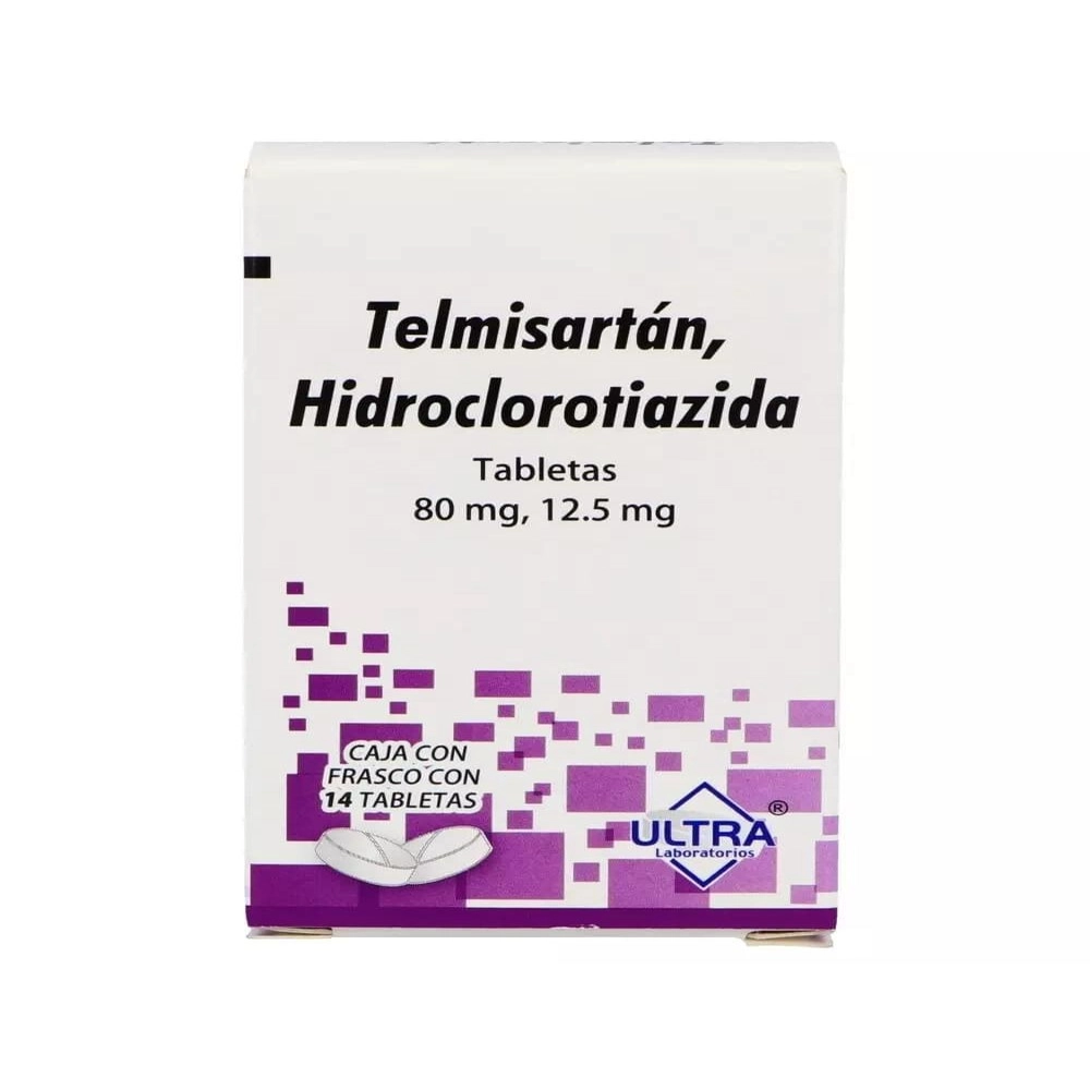 TELMISARTAN/HIDROCLOROTIAZIDA 80/12.5 14TAB. ULTRA