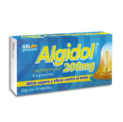 IBUPROFENO 200MG. 10CAPS. GEL ALGIDOL