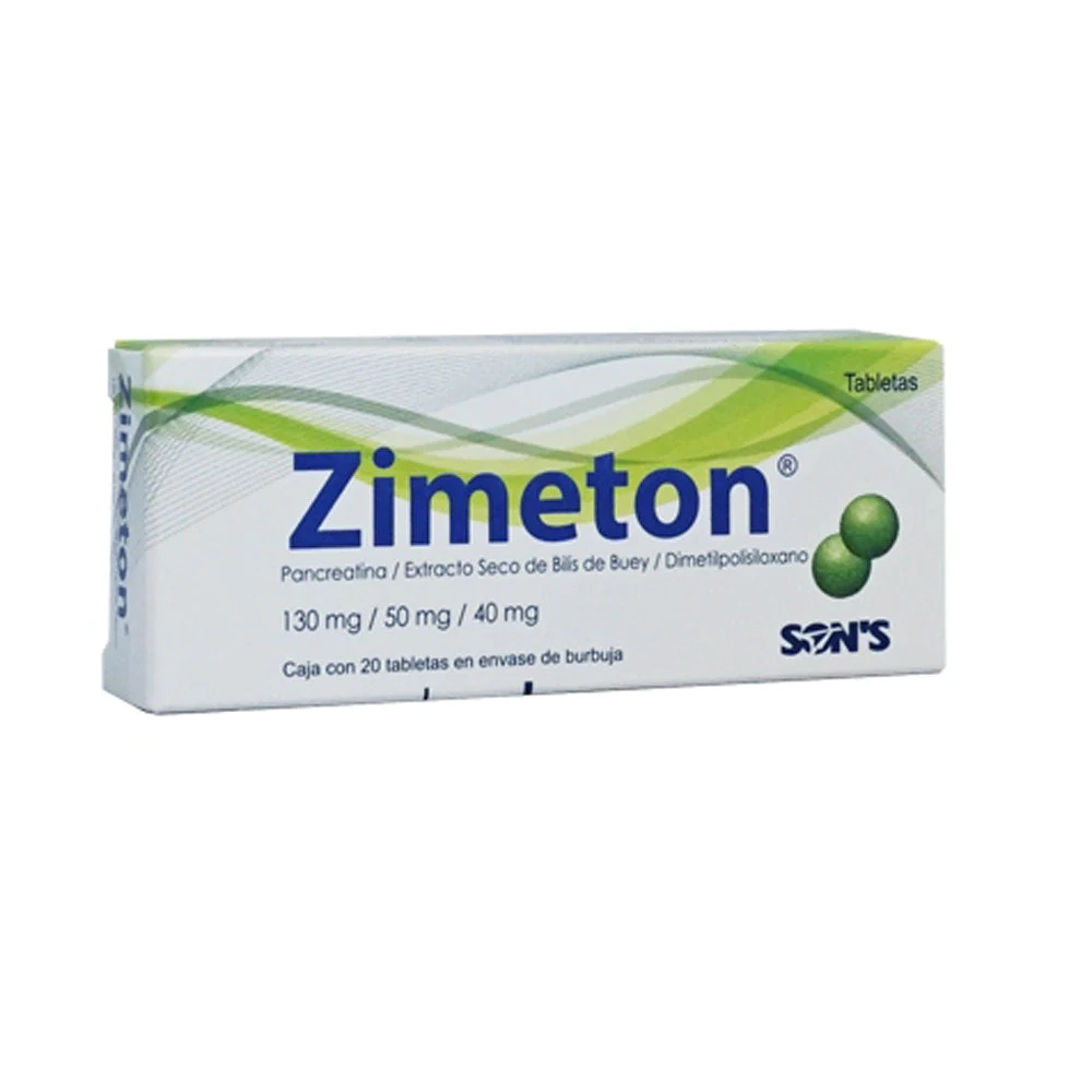 PANCREATINA BILIS DE BUEY 20 TAB. ZIMETON