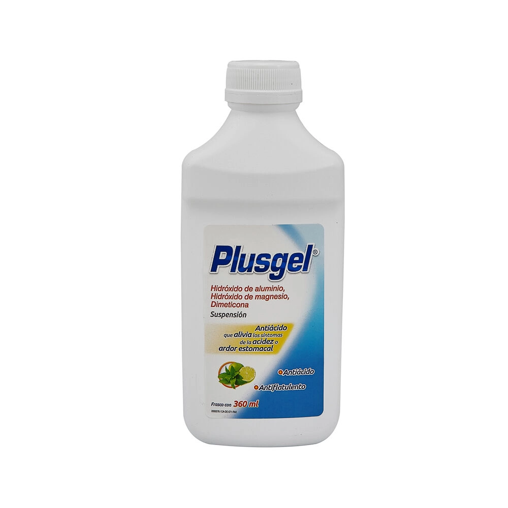 ALUMINIO/MAGNESIO/DIMETICONA SOL. 360ML PLUSGEL