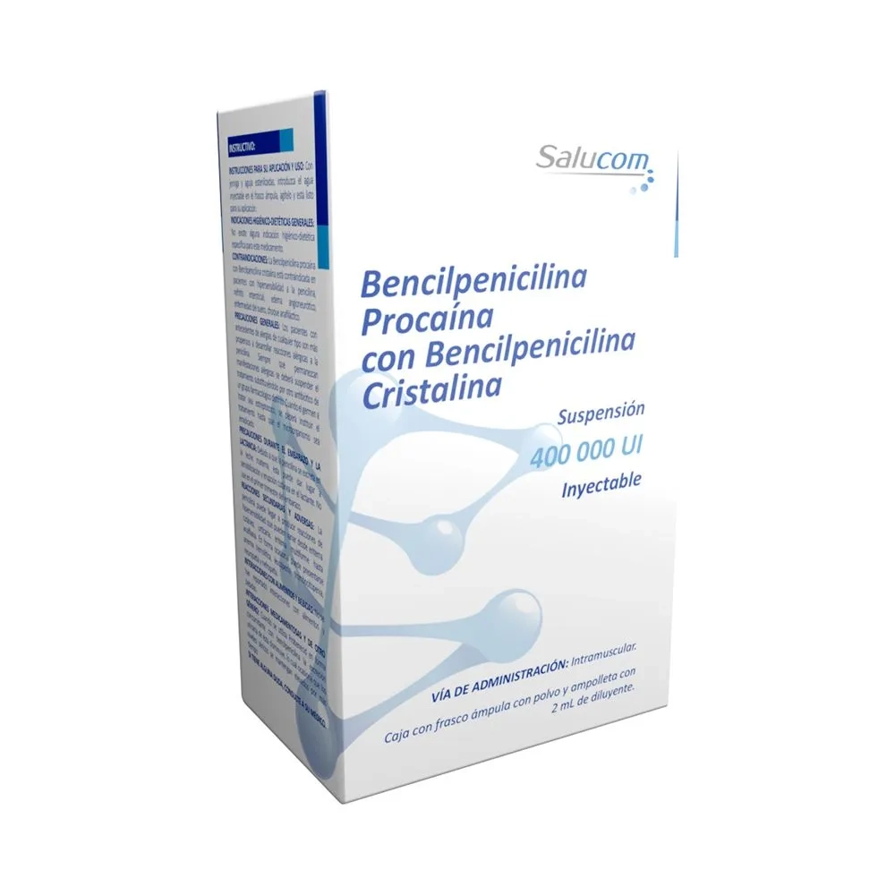 BENCILPENICILINA 400,000 U. SALUCOM