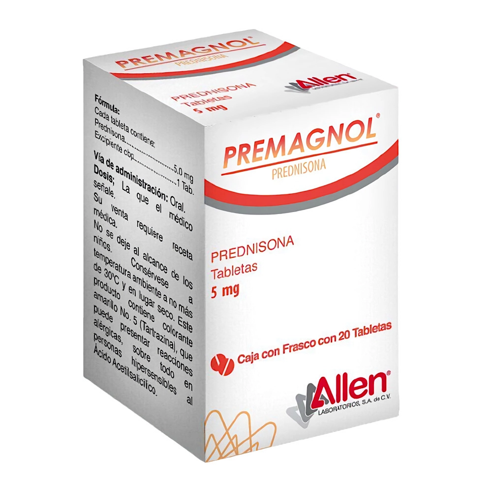 PREDNISONA 5MG. 20TAB. PREMAGNOL