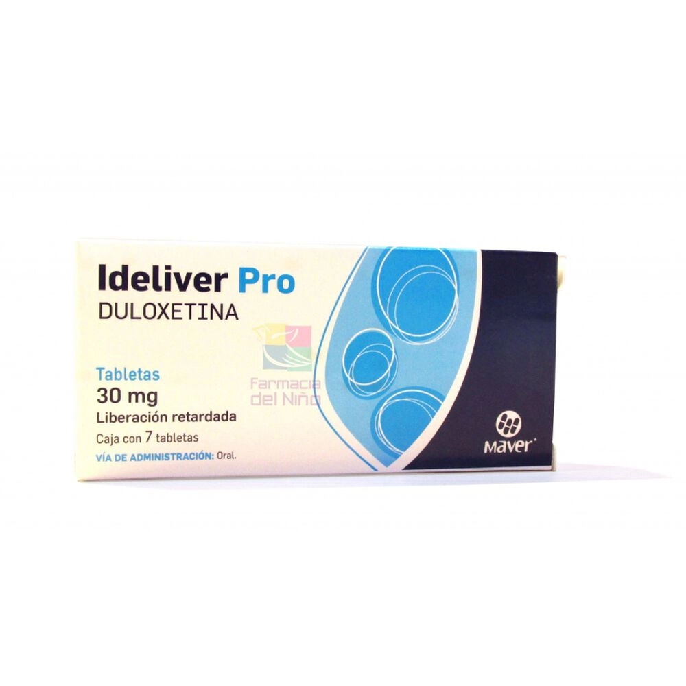 DULOXETINA 30MG. 7TAB. IDELVER PRO
