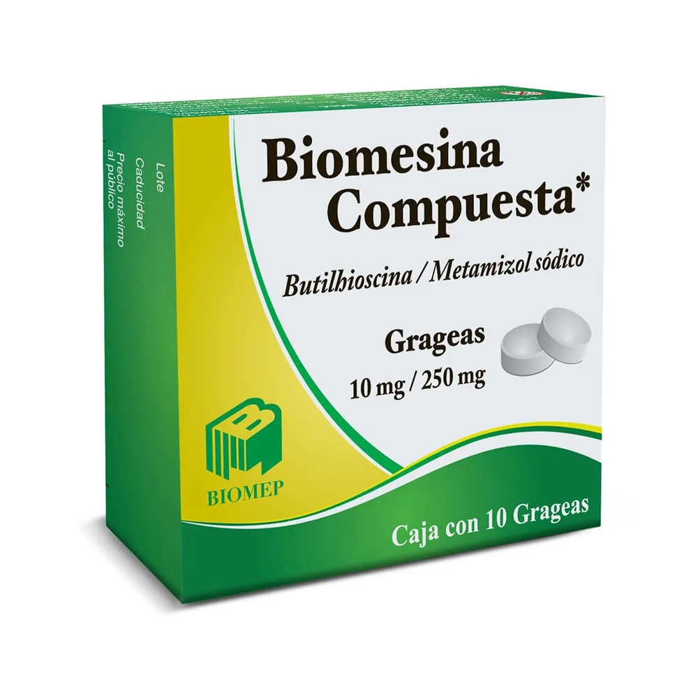 METAMIZOL BUTILHIOSCINA 10TAB. BIOMESINA COMPUESTA