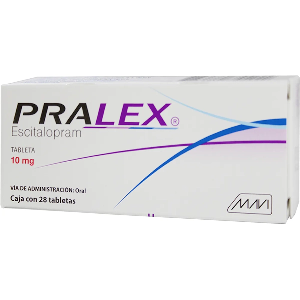 ESCITALOPRAM 10 MG 28 TAB PRALEX