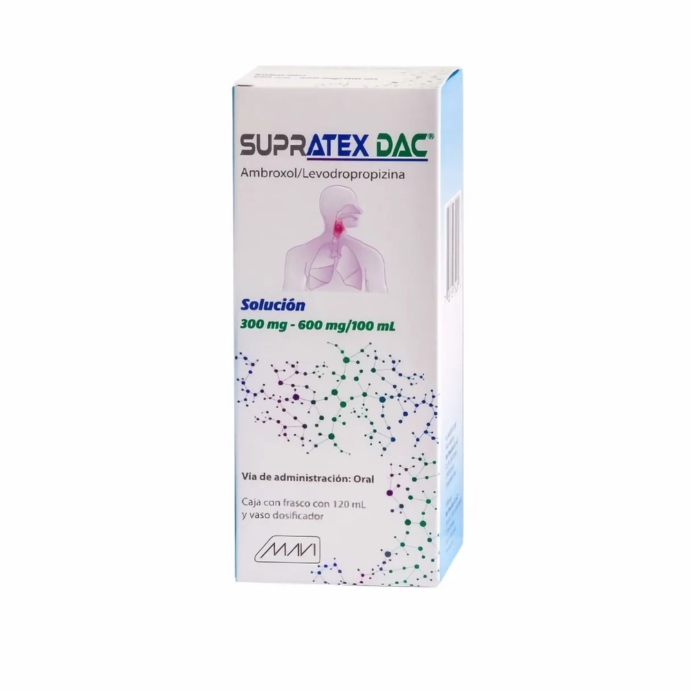 LEVODROPROPIZINA/AMBROXOL SUSP. 120ML. SUPRATEX DAC