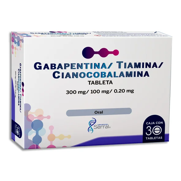 GABAPENTINA 300 + TIAMINA/CINOCOBALAMINA 30 TAB
