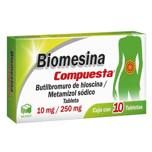 METAMIZOL BUTILHIOSCINA 10TAB. BIOMESINA COMPUESTA