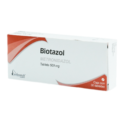 METRONIDAZOL 500MG. 30TAB. BIOTAZOL