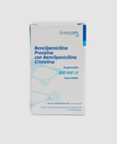 BENCILPENICILINA 800,000 U. SALUCOM