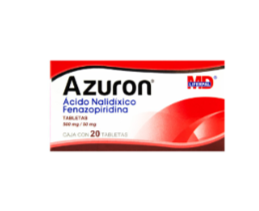 ACIDO NALIDIXICO/FENAZOPIRIDINA 20TAB. AZURON