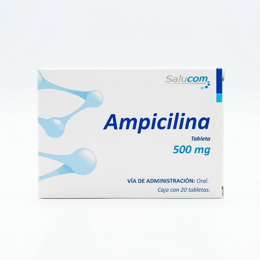 AMPICILINA 500MG. 20 TAB. SALUCOM