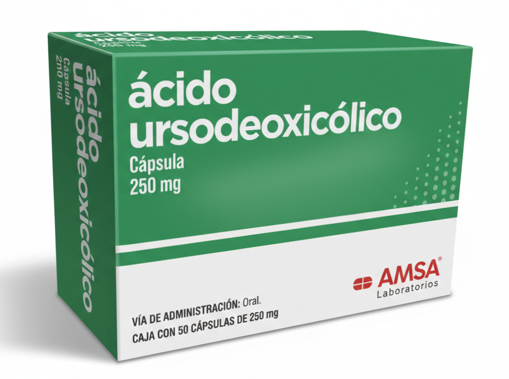 ACIDO URSODEOXICOLICO 250MG 50 CAPS. AMSA