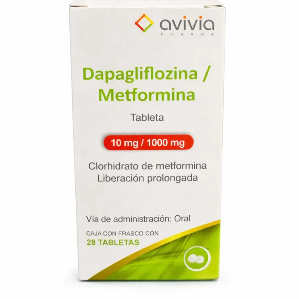 DAPAGLIFLOZINA/METFORMINA 10/1000 MG 28 TAB