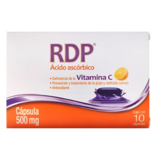 ACIDO ASCORBICO 500MG. 10 CAPS RDP