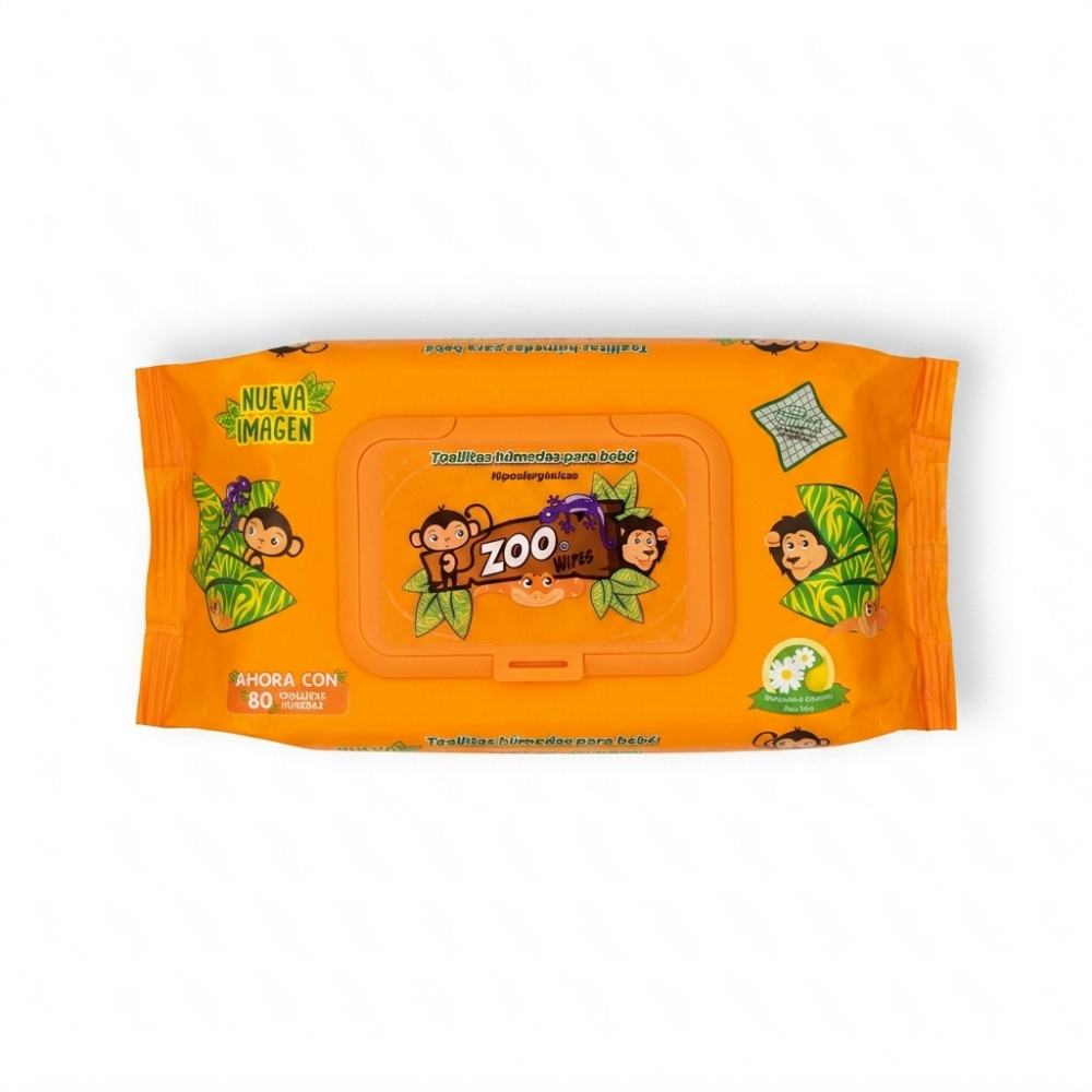 TOALLAS HUMEDAS 80 PZAS. NARANJA