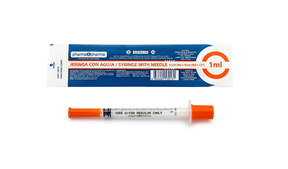 JERINGA 1ML 27X1/2 NARANJA