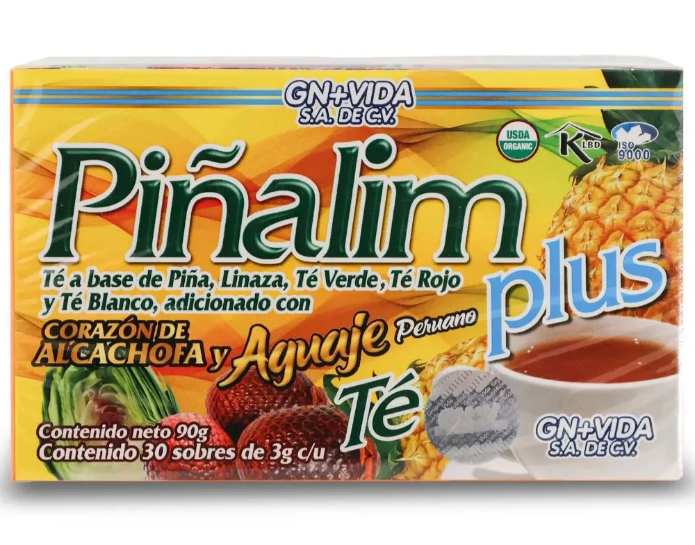 PIÑALIM TÉ PLUS 90GR 30 SOBRES 3GR C/U