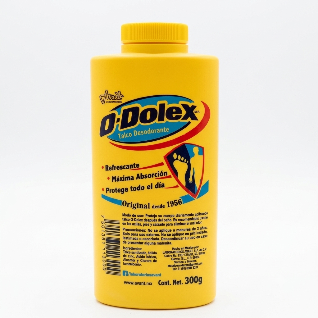 TALCO ODOLEX AMARILLO 300G