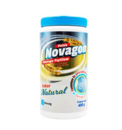 Suplemento Nutricional Polvo Psyllium Natural Novagon 400g Vegano