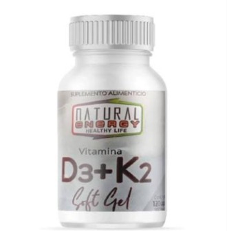 VITAMINA D3+K2 GEL 120 CAPS.ENERGY