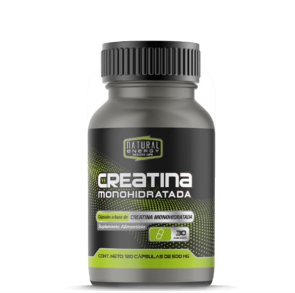 CREATINA NATURAL EN.900MG.120CAP.