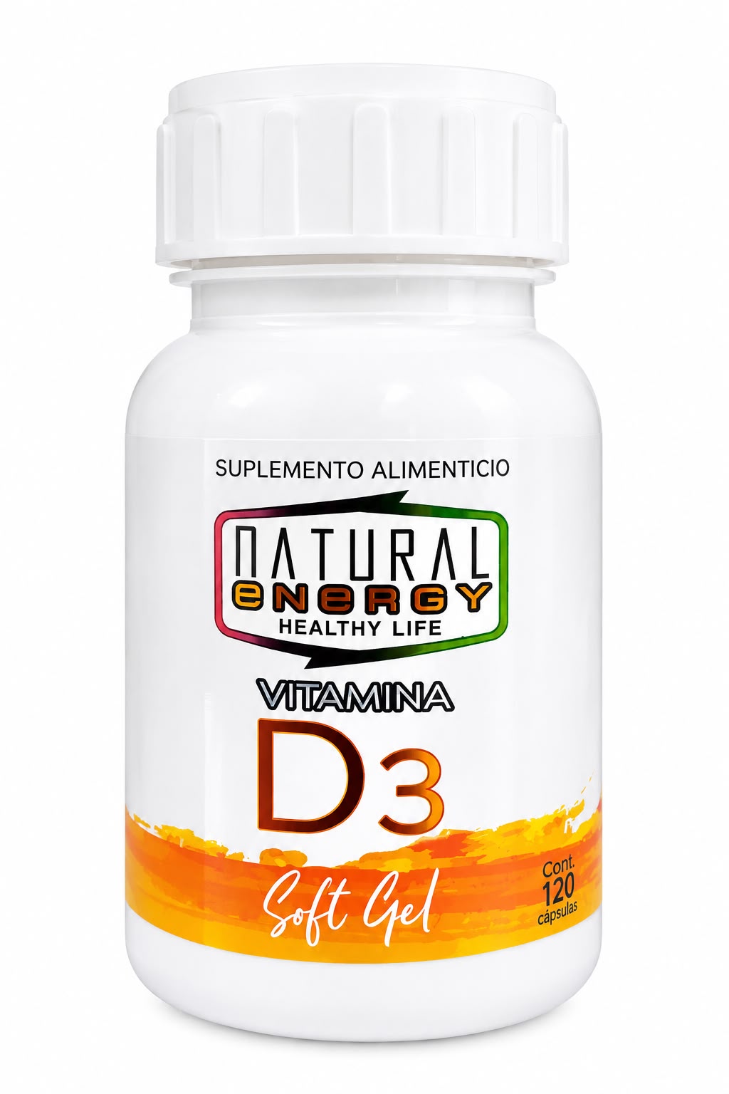 VITAMINA D3GEL 120 CAPS.ENERGY